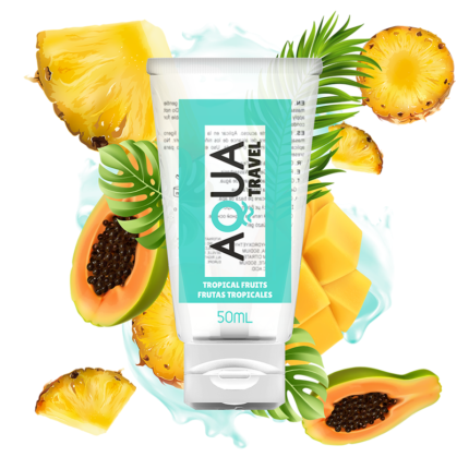 AQUA TRAVEL FLAVOUR WATERBASED LUBRICANT TROPICAL FRUITS - 50 ML