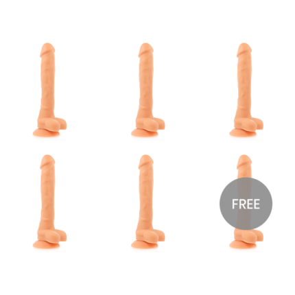 COCK MILLER SILICONE DENSITY ARTICULABLE COCKSIL 24 CM 5+1 FREE