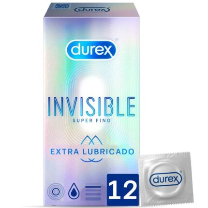 DUREX INVISIBLE EXTRA LUBRICATED 12 UDS