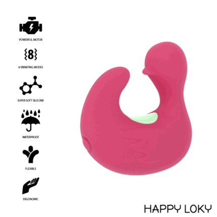 HAPPY LOKY DUCKYMANIA RECHARGEABLE SILICONE STIMULATOR FINGER