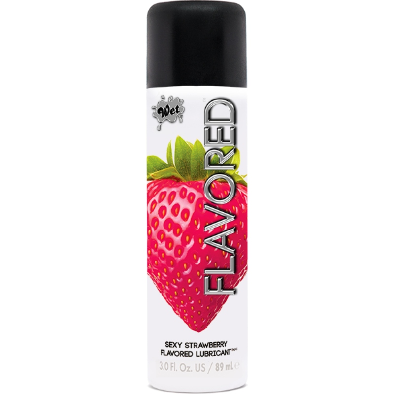 WET FLAVORED LUBE STRAWBERRY 89 ML