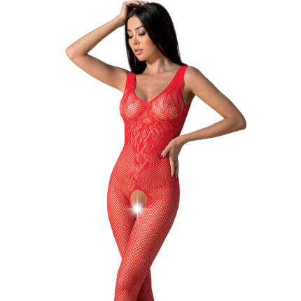 PASSION - BS098 RED BODYSTOCKING ONE SIZE